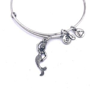 ALEX AND ANI Mermaid Bangle Bracelet Silver Tone